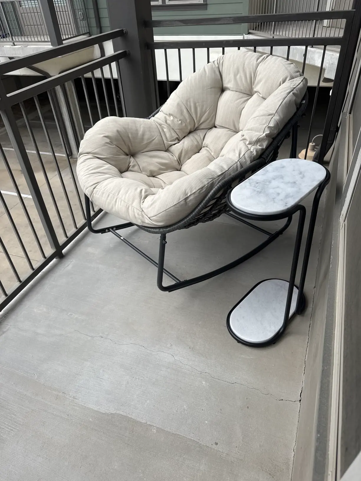 Scaun balansoar Papasan Solara, fotografie client